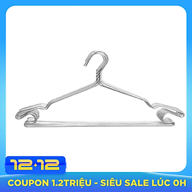 Móc treo quần áo chất liệu Nhôm cao cấp - Bộ 10 móc