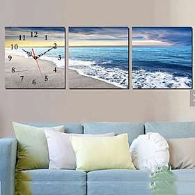 Mua Tranh treo tường  tranh đồng hồ NT121 bộ 3 tấm ghép
