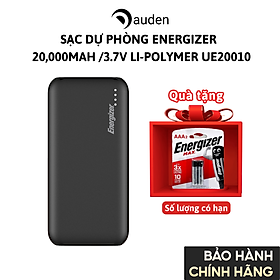 Mua Sạc dự phòng Energizer 20 000mAh /3.7V Li-Polymer UE20010BK - Hàng chính hãng bảo hành 2 năm 1 dổi 1