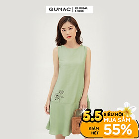 Đầm suông nữ sát nách GUMAC DB324