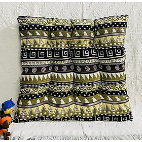 Mua ĐỆM NGỒI BỆT VUÔNG VẢI THỔ CẨM DỆT CAO CẤP SBK062 SIZE 40CM