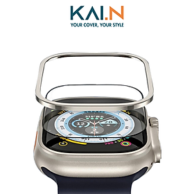 Miếng Dán Cường Lực Khung Viền Titanium Dành Cho Apple Watch Ultra Kai.N TitanGlass - Hàng Chính Hãng