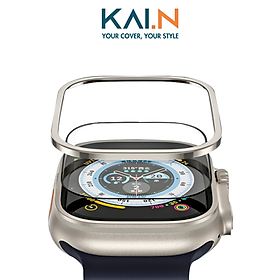 Miếng Dán Cường Lực Khung Viền Titanium Dành Cho Apple Watch Ultra Kai.N TitanGlass - Hàng Chính Hãng