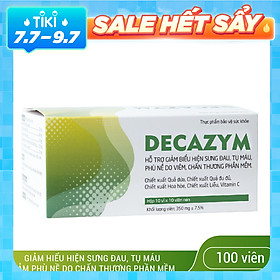 Viên Uống Hỗ Trợ Giảm Viêm Sưng Chấn Thương Phần Mềm Decazym