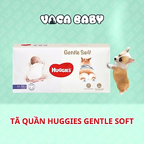 Tã bỉm QUẦN Huggies Gentle Soft - Corgi miếng êm mềm nâng niu làn da bé Size M54 miếng