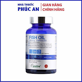 Viên dầu cá bổ sung DHA EPA cho bầu Careline Fish Oil 100 viên phát triển trí não thị giác thai nhi