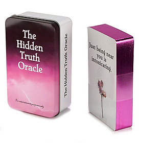 [Mạ Cạnh] Bộ Bài The Hidden Truth Oracle Hộp Thiếc Mạ Cạnh 78 Lá Tặng File Tiếng Anh Và Đá Thanh Tẩy 