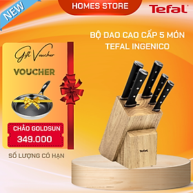 Mua Bộ Dao 5 Món TEFAL Ingenio Ice Force  - Nhập Khẩu Đức Cao Cấp Sắc Bén Chống Gỉ Chống Mòn - Hàng Nhập Khẩu