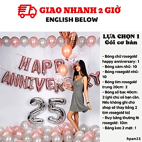 Hình ảnh Bộ bong bóng trang trí lễ kỷ niệm tình yêu Happy Anniversary hpan23