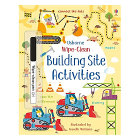 Ảnh bìa Sách tẩy xóa tiếng Anh - Usborne Wipe-Clean: Building Site