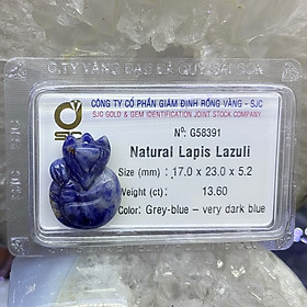 Mua Hồ Ly Đá Thiên Thanh Lapis Kiểm Định Tự Nhiên Phong Thuỷ