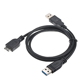 Cáp USB 3.0 Male Sang Micro USB Cho Ổ Cứng Dish HDD, Màu Đen 1 Mét