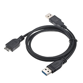 Cáp USB 3.0 Male Sang Micro USB Cho Ổ Cứng Dish HDD, Màu Đen 1 Mét