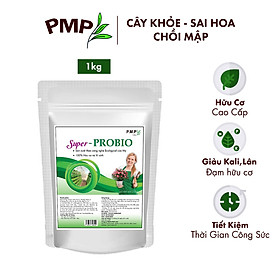 Phân Bón Hữu Cơ Vi Sinh PMP Dạng Viên Nén, Chuyên Dụng Cho Hoa Hồng, Rau Củ Quả Super Probio 1Kg