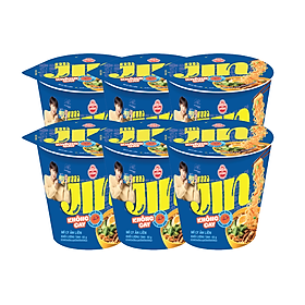 Combo 6 Ly Mì Jin Không Cay Ottogi 65g