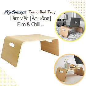 Mua Bàn Ngồi bệt  Bàn trà đa năng Độc đáo  Chịu Lực 150 kg  Gỗ uốn cong PlyConcept ToMa Bed Tray - Laminate