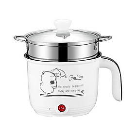 Mua Nồi Lẩu Điện Mini 18CM Kèm Giá Hấp Inox  Ca Nấu Mì Đa Năng 2 Nấc Nhiệt Hấp  Nướng  Luộc  Chiên Xào Đa chức năng Cao Cấp