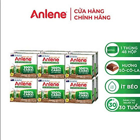 Thùng 48 Hộp Sữa Anlene Đậm Đặc 4X Ít Béo Hương Sô-Cô-La (12 x 4 x 125 ml)