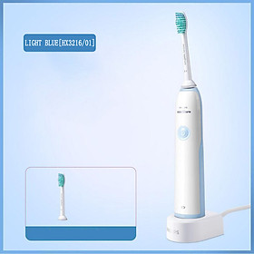 Philips HX3216/31 Sonicare Bàn Chải Đánh Răng Điện Dễ Dàng Bấm-Trên Đầu Bàn Chải và Ánh Sáng Cho Thấy Tình Trạng Pin cho Aduls Sạc