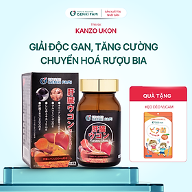 Viên Uống Bổ Gan Kanzo Ukon Genki Fami Nhật Bản, Hỗ Trợ Giải Độc, Tăng Cường Chức Năng Gan (90 viên/30 ngày)