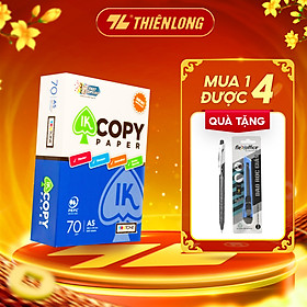 Combo 10 Ream giấy A5 70 gsm IK Copy (500 tờ) - Hàng nhập khẩu Indonesia hàng nguyên thùng tiện lợi hơn