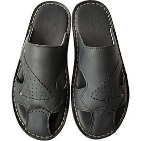 Dép Nam Bít Mũi  BIGGBEN Da Bò Thật DN49