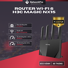 Hình ảnh Bộ Phát WiFi H3C NX15 Băng Tần Kép Chuẩn WiFi 6 AX1500 - Hàng Chính Hãng