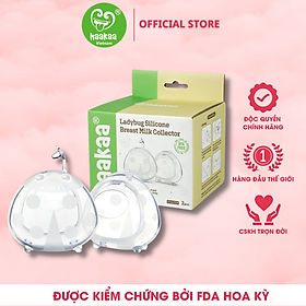 Miếng lót hứng sữa con bọ rùa HaaKaa. Dung tích 40ml và 75ml. Chất liệu silicone cao cấp, an toàn. Không chứa BPA, PVC và phthalate