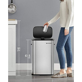 Mua THÙNG RÁC CẢM ỨNG SONGMICS LTB610E50 50 Lít Hàng chính hãng