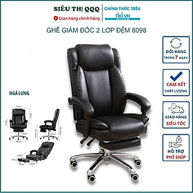 Mua Ghế lãnh đạo cao cấp có gác chân T8098 - Hàng chính hãng