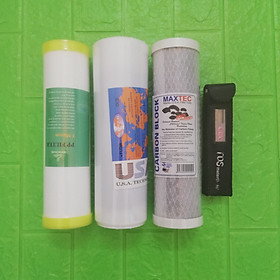 Mua Bộ lõi lọc nước 123 dùng cho máy RO tặng kèm bút TDS - Hàng chính hãng