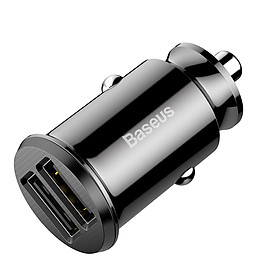 Tẩu sạc nhanh Baseus Grain Car Charger (Dual USB 5V 3.1A ) (Hàng chính hãng)