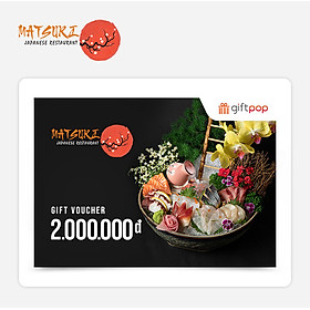 Giftpop - Phiếu Quà Tặng Matsuri Japanese Restaurant 2000K