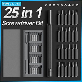 Mua Bộ tua vít đa năng 25 đầu vít trong 1 bỏ túi để sửa chữa mọi đồ dùng bạn muốn  Bộ tô vít nam châm