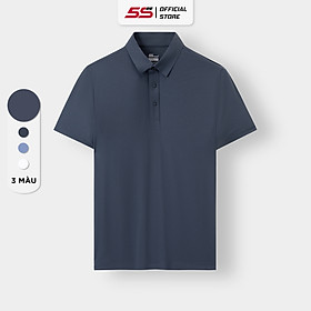 Áo Polo Nam 5S FASHION, Mát, Nhẹ, Thiết Kế Trơn, Khỏe Khoắn, Thể Thao Dễ Mặc (APC24119)