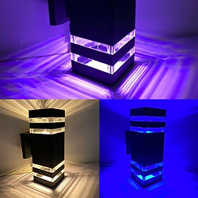 Mua Đèn trụ cổng led 3 màu vàng - xanh dương - tím trang trí hiên nhà  cổng  ngoài trời(sẵn hàng)