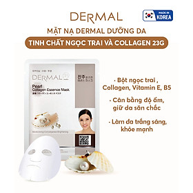 Mặt nạ dưỡng da Dermal tinh chất ngọc trai 23gram