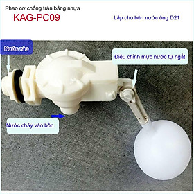 Mua Phao bồn chứa nước  phao cơ tự ngắt nước  phao bể nước dùng cho vùng nước phèn KAG-PC09 (D21) KAG PC10 (D27)