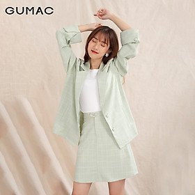 Chân Váy VA10136 GUMAC thiết kế ngắn 2 nút
