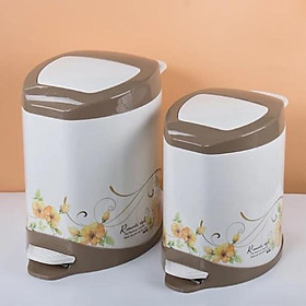 Mua (Giá sale) Thùng rác văn phòng và gia đình vừa ấn tay vừa đạp chân hàng nhập khẩu cao cấp