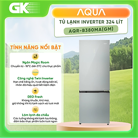 Mua Tủ lạnh Aqua Inverter 324 lít AQR-B380MA(GM) Model 2023 - Hàng chính hãng (Chỉ giao HCM)