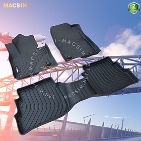 Thảm lót sàn xe ô tô MAZDA CX5 2012 - đến nay Nhãn hiệu Macsim chất liệu nhựa TPE màu đen 