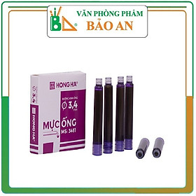 Hộp 6 Ống Mực HH 3,4mm Dùng Cho Bút Máy 2276 - (3481) Dùng Cho Các Loại Bút Viết Máy - Ống Mực Viết Khô Nhanh - Không Cặn - Không Nhòe