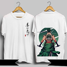 BST Áo thun in hình Zoro Ace Luffy One Piece Siêu Độc | Manga Anime Đẹp
