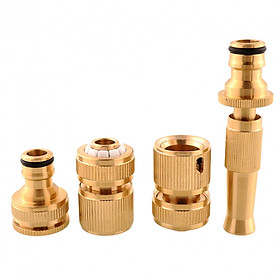 Ống Nối Vòi Nước Bằng Đồng Thau (4 Ống Nối)