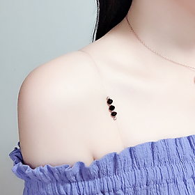 Dây đeo áo ngực dây áo con dây áo bra phối ngọc trai và hạt cườm độc đáo