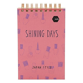 Sổ LX Twin Memopad Shining Days Motto A6 120 Trang (9.7 x 14.8 cm)