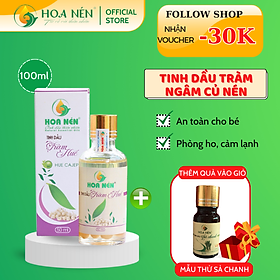 Tinh dầu Tràm ngâm củ nén 50ml - Hoa Nén - Chuẩn VietGAP - Chăm sóc sức khoẻ mẹ và bé