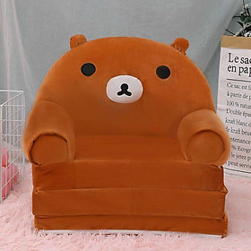 Mua SOFA GIƯỜNG - GHẾ LƯỜI BÔNG HÌNH THÚ CHO BÉ (3 TẦNG) MẪU GẤU SOCOLA