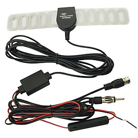 Car TV Digital DVB-T 2in1 FM/Radio Antenna Amp Booster F Connector TV Vehicle Mounted Antenna